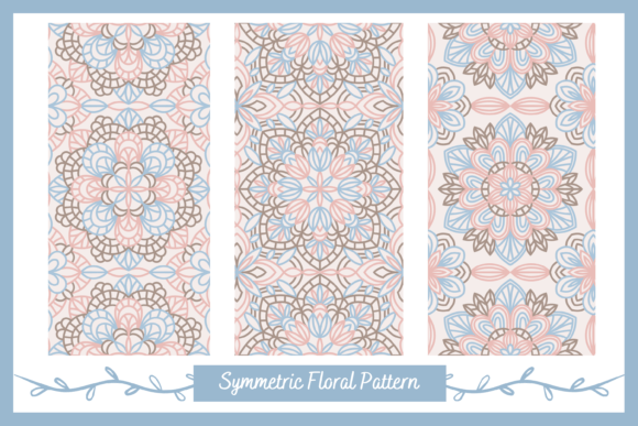 Download Geometric Symmetric Floral Tile Patterns - Floral tile Collection