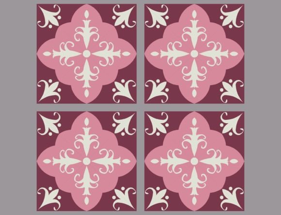 Download Modern Vintage Floral Tile Pattern - Floral tile Collection