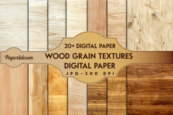 Download Wood Grain Textures Digital Paper - Wood grain Collection