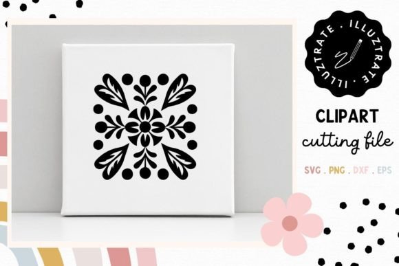 Download Flower Tile SVG Cut File | Floral Tile - Floral tile Collection