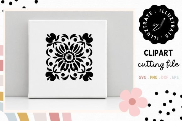 Download Flower Tile SVG Cut File | Floral Tile - Floral tile Collection