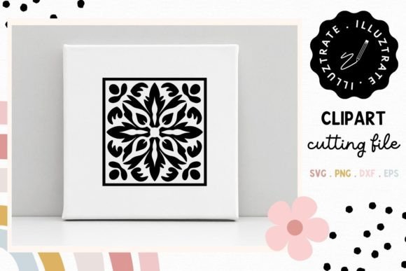 Download Flower Tile SVG Cut File | Floral Tile - Floral tile Collection