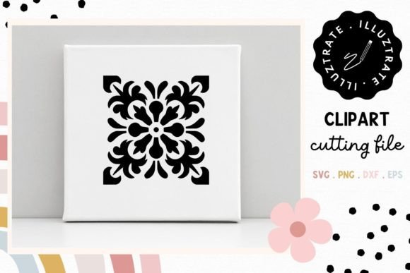 Download Flower Tile SVG Cut File | Floral Tile - Floral tile Collection