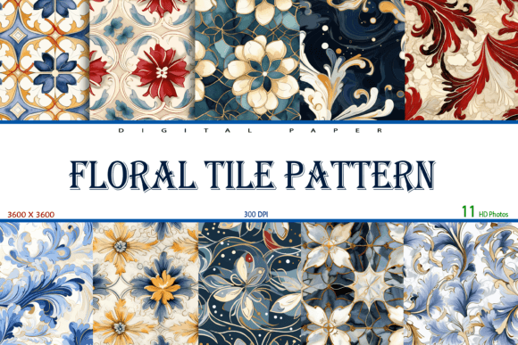 Download Floral Tile Pattern - Floral tile Collection