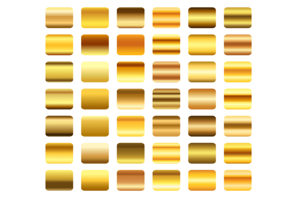 Download Golden Gradients Set. Shiny Polished Met - Golden gradients Collection